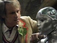 [The Doctor meets Kamelion.]