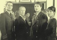 [Jack and Toshiko in 1941 with the original Jack Harkness and Billis Manger.]