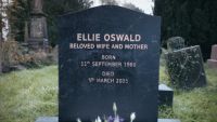 [Ellie Oswald's gravestone.]