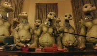 [The Slitheen gathered in 10 Downing Street.]