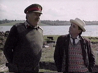 [The 7th Doctor reunited with the Brigadier]