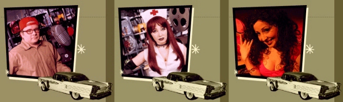 [Drive-In Dick and Simon the Speaker; the Nurse; Trish d'Lish]